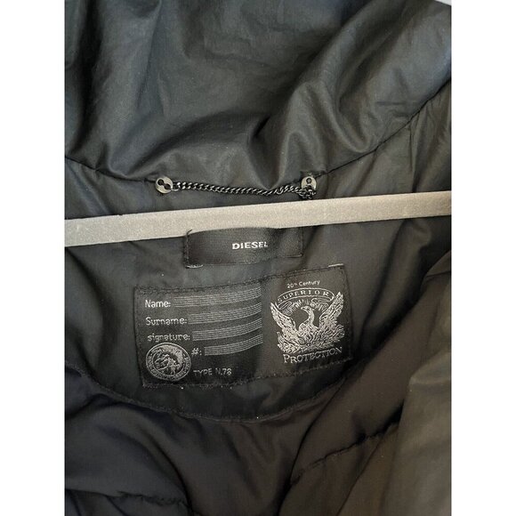 Diesel Black Coat Size Small - Picture 9 of 16